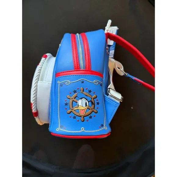 Disney's Donald Duck Sailor Lifesaver Loungefly Backpack, BNWT